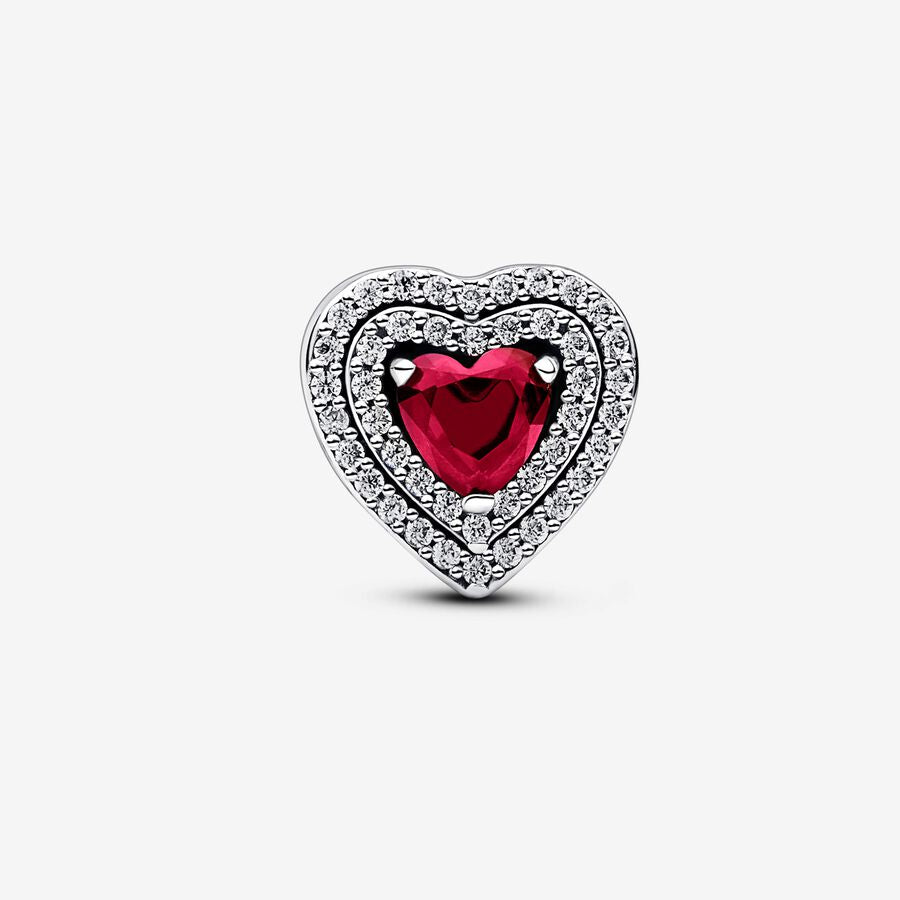 Levelled Heart Charm - Red