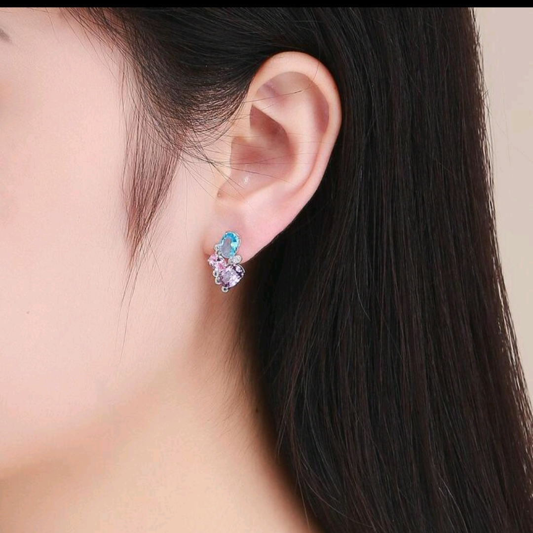 Pastel Prism Fusion Earrings