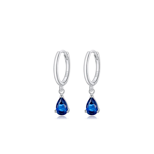 Sapphire Serenity Waterdrop Earrings