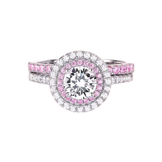 Blushing Brilliance Moissanite Ring