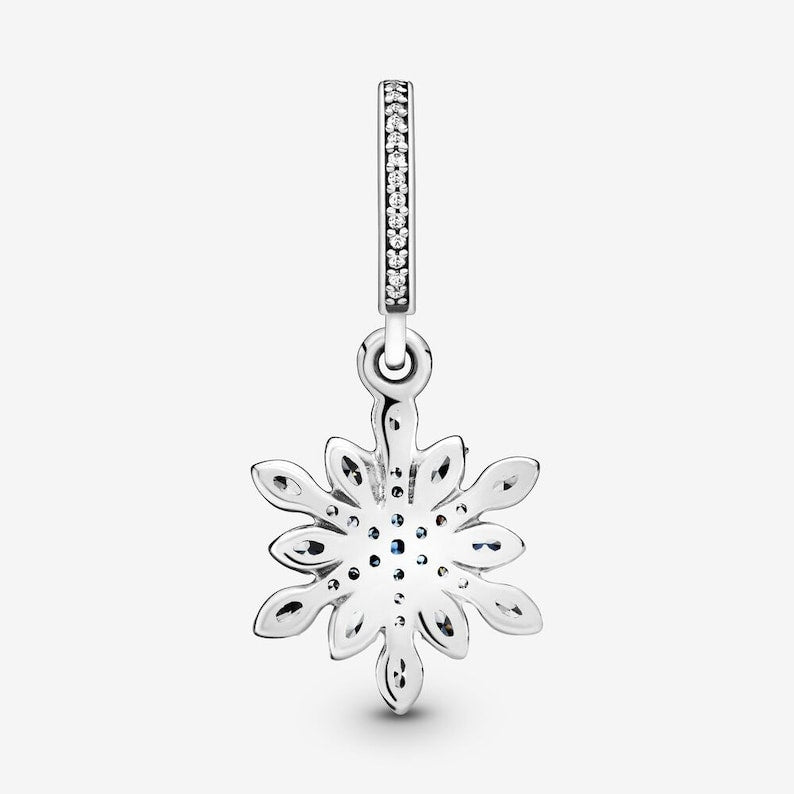 Shimmering Snowflake Dangle Charm/Pendant