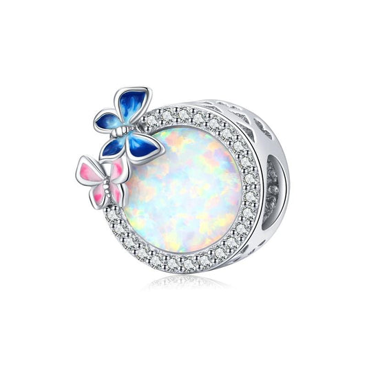 Opal Butterfly Charm